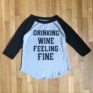 ‼️DONATING 6/8‼️ Wino Slogan Tee 🍷